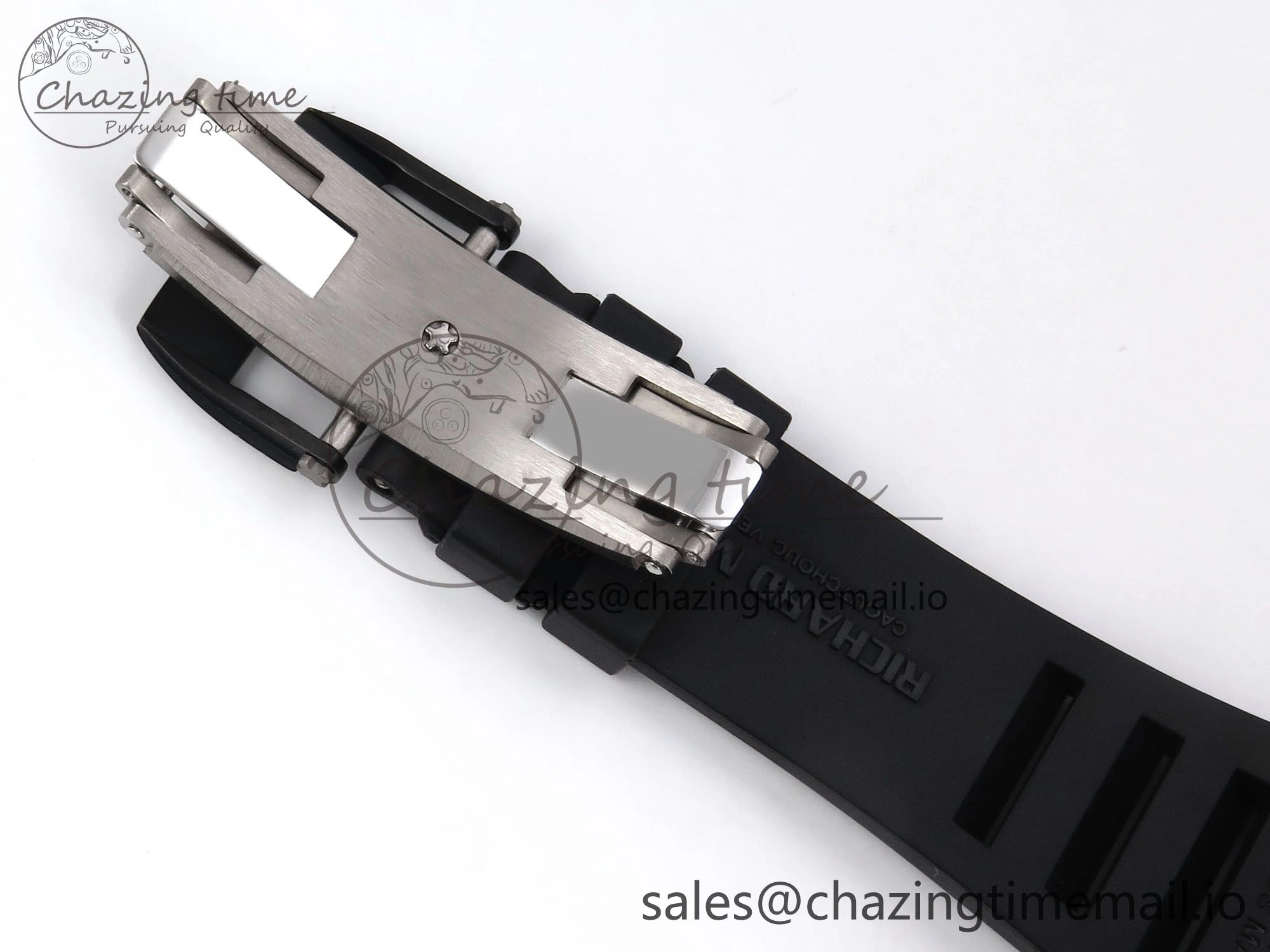RM035-02 Red NTPT ZF 1:1 Best Edition Skeleton Dial on Black Rubber Strap RMAL1 Super Clone V Lightweight 9264