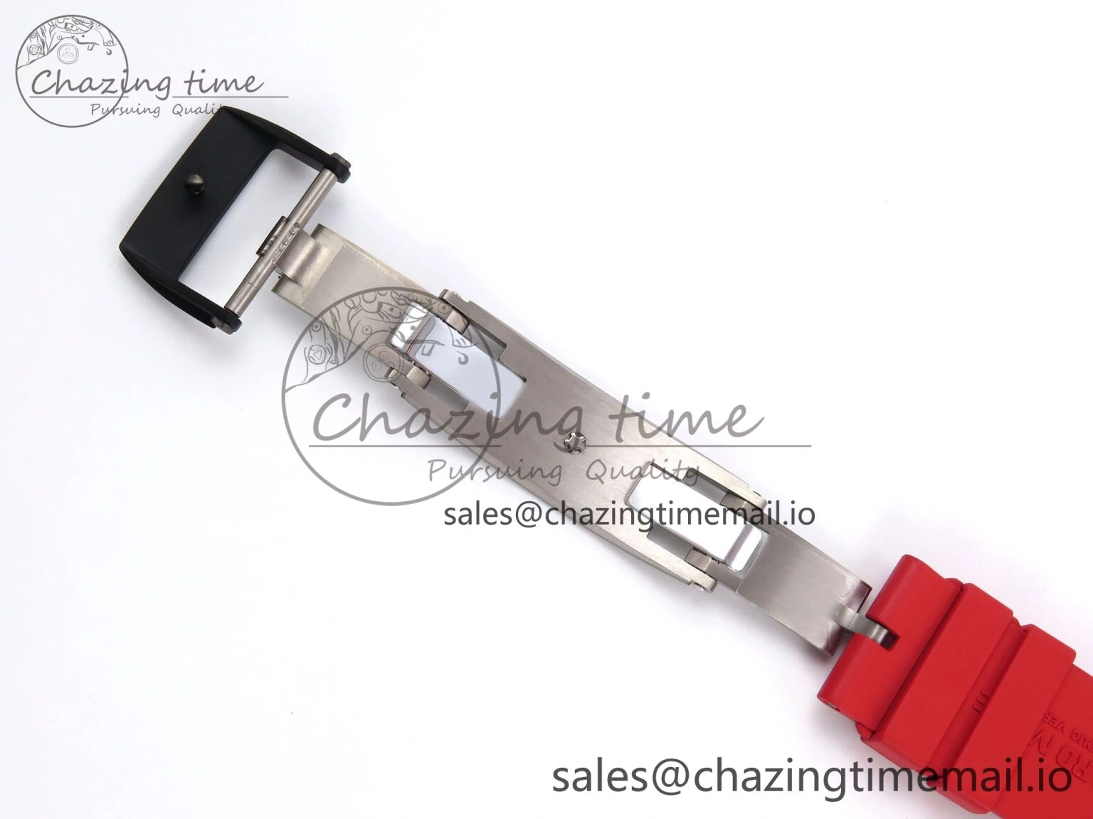 RM035-02 Red NTPT ZF 1:1 Best Edition Skeleton Dial on Red Rubber Strap RMAL1 Super Clone V ModernLook 9266