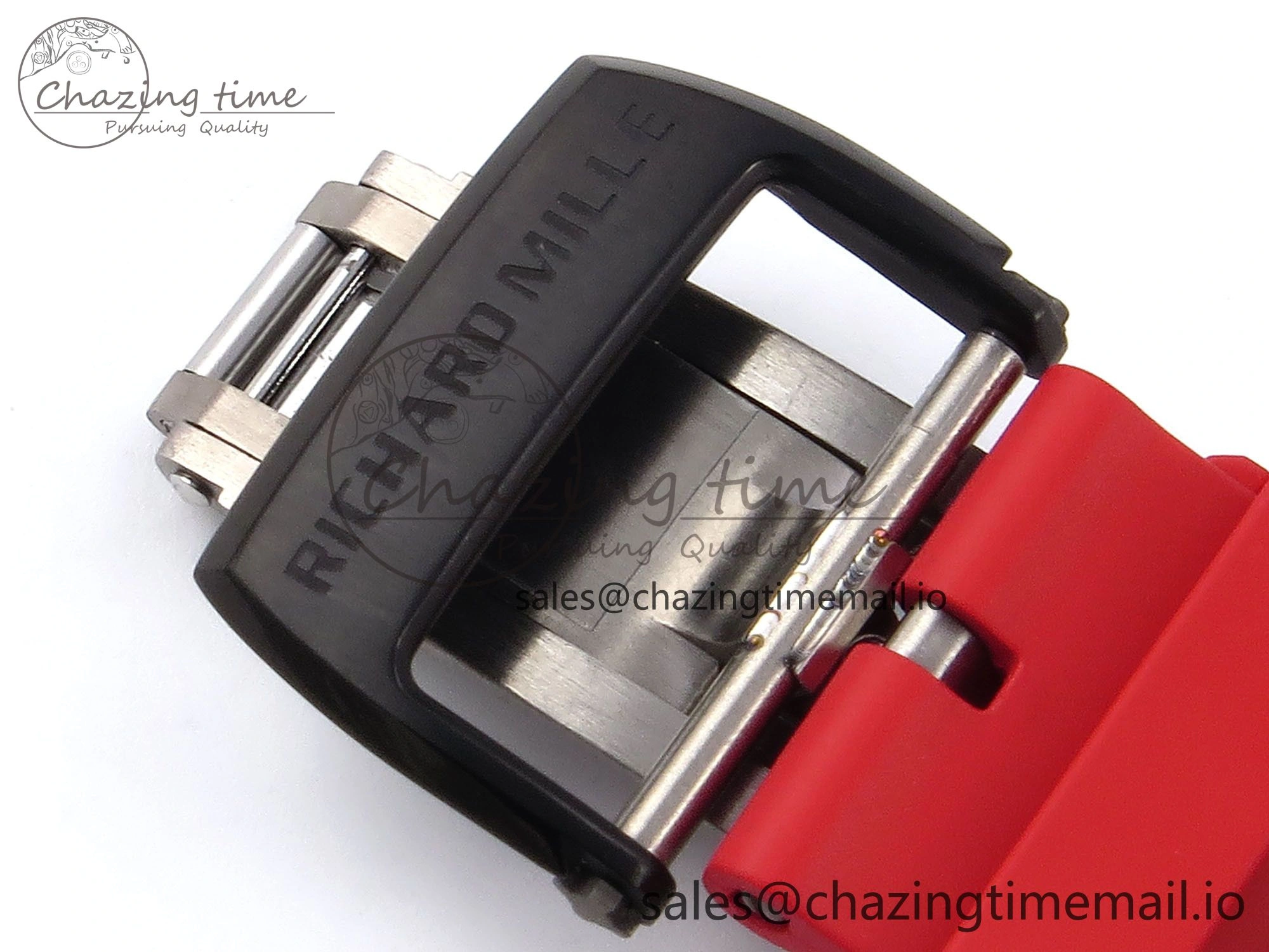 RM035-02 Red NTPT ZF 1:1 Best Edition Skeleton Dial on Red Rubber Strap RMAL1 Super Clone V ModernLook 9266