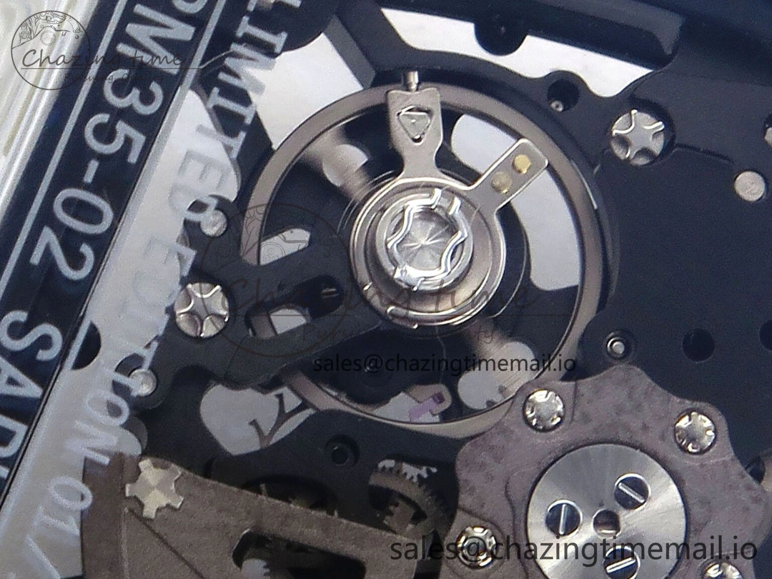 Bright RM035-02 Transparent RMF 1:1 Best Edition Skeleton Dial on Black Rubber Strap RMAL 9280