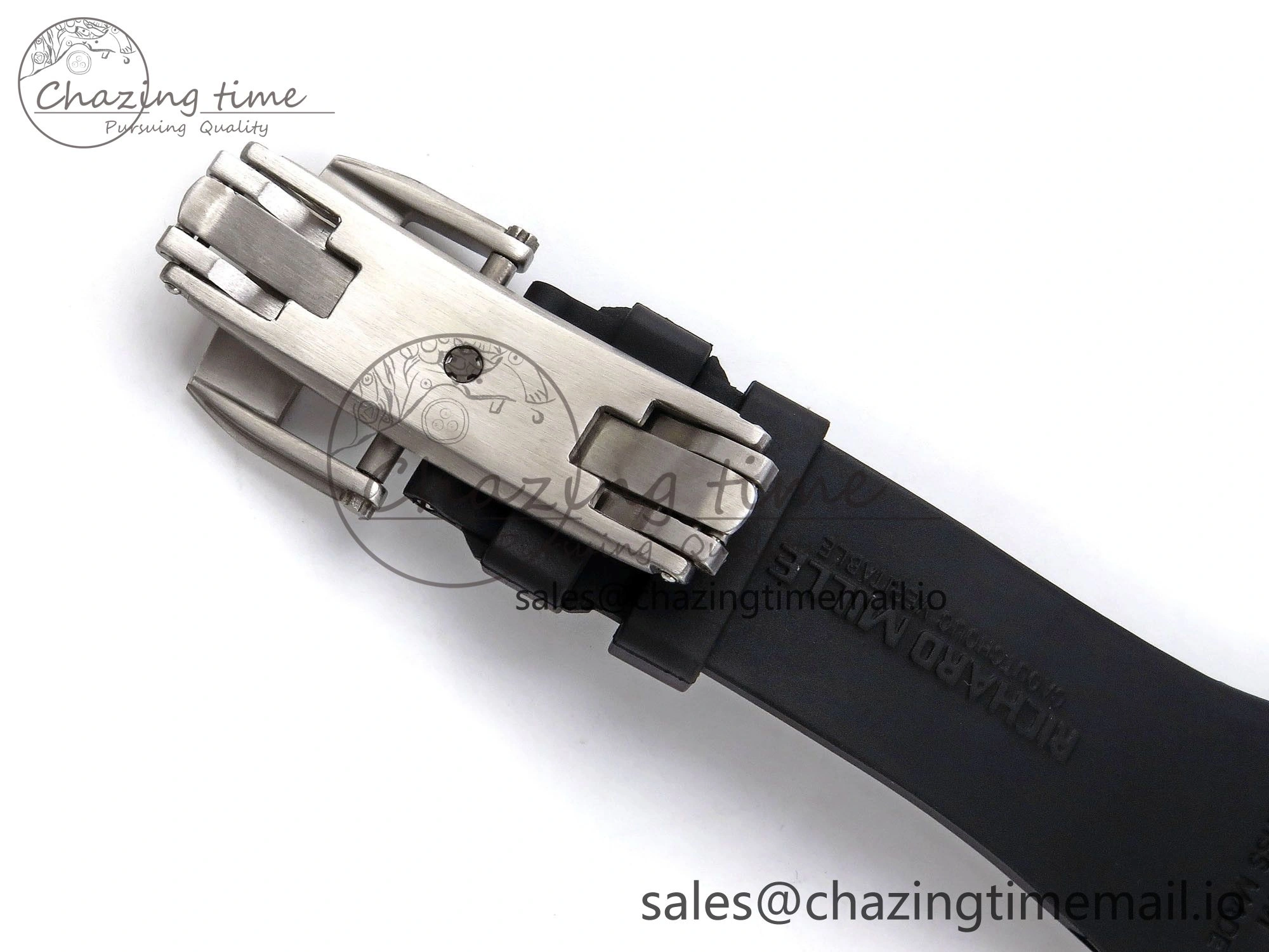 Bright RM035-02 Transparent RMF 1:1 Best Edition Skeleton Dial on Black Rubber Strap RMAL 9280