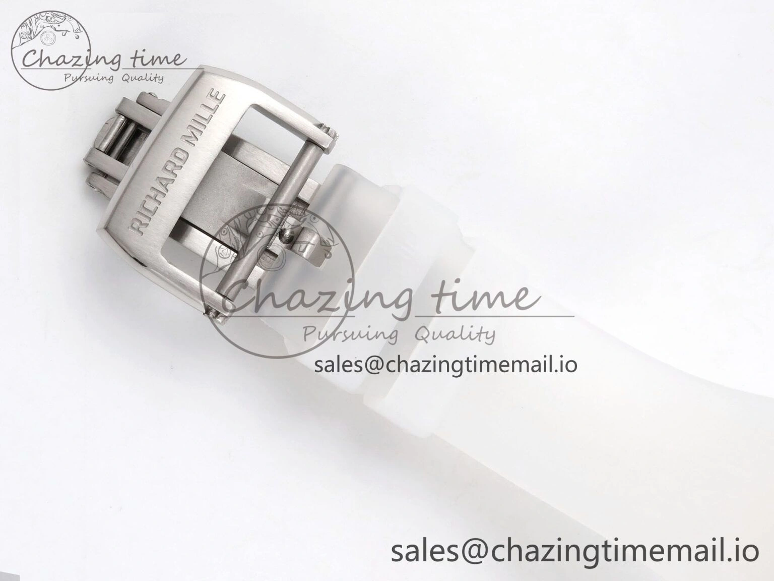 RM035-02 Transparent RMF 1:1 Best Edition Skeleton Dial on Transparent Rubber Strap RMAL Neat 9281