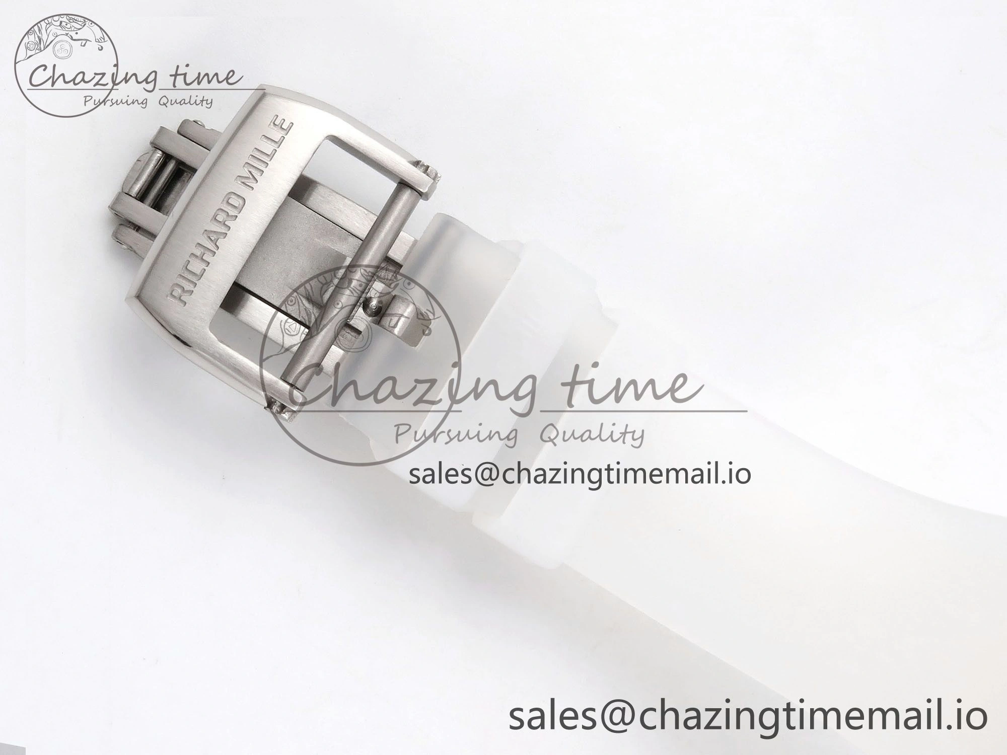 RM035-02 Transparent RMF 1:1 Best Edition Skeleton Dial on Transparent Rubber Strap RMAL Neat 9281