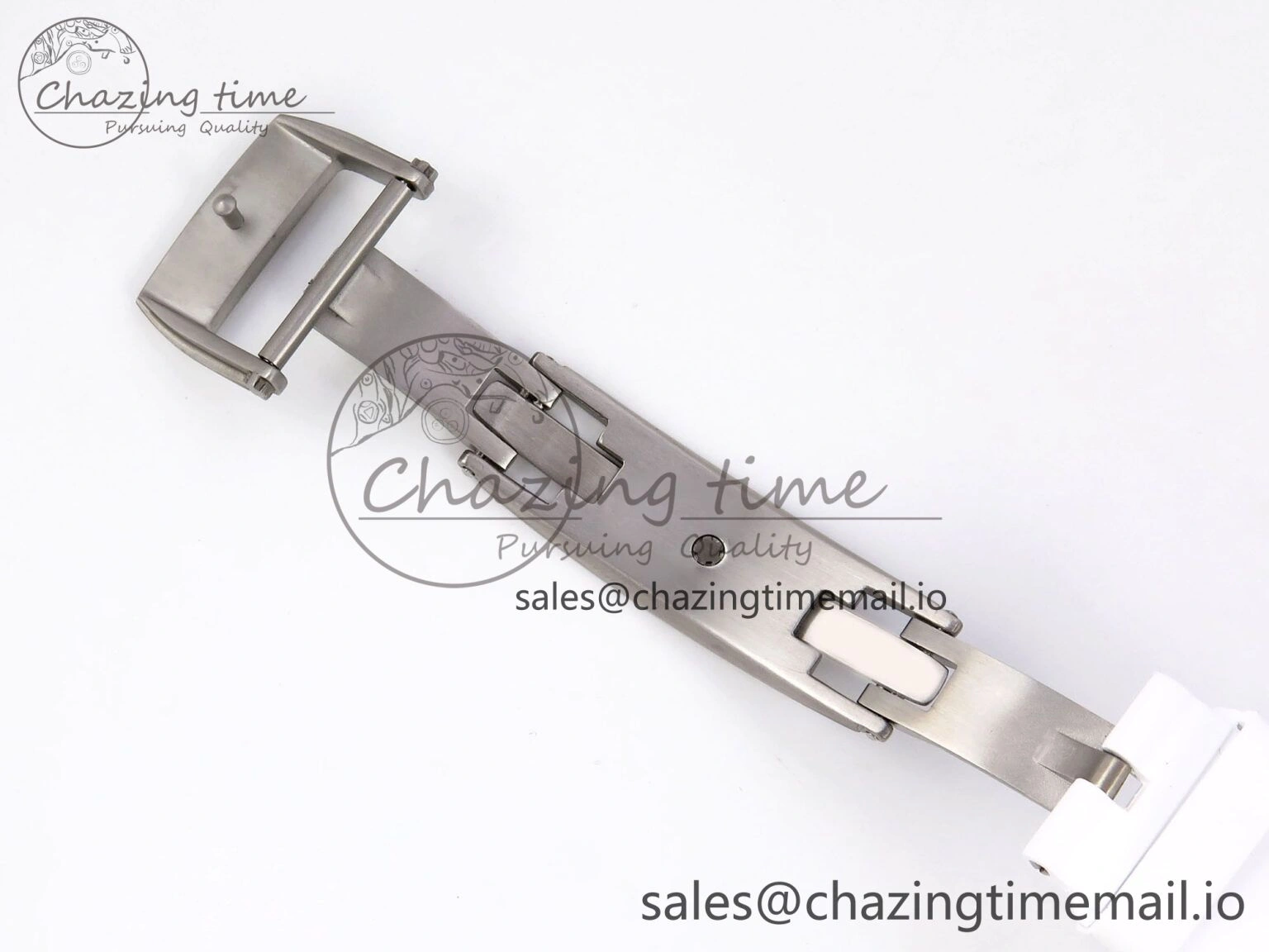 RM035-02 Transparent RMF 1:1 Best Edition Skeleton Dial on White Rubber Strap RMAL WrinkleFree 9282