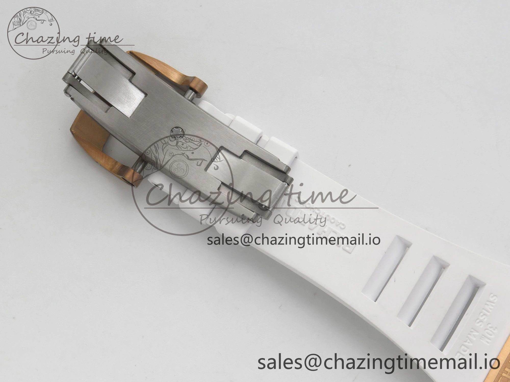 RM035 Americas RG SONIC Best Edition Skeleton Dial on White Rubber Strap Clone RMUL Thermal 9140
