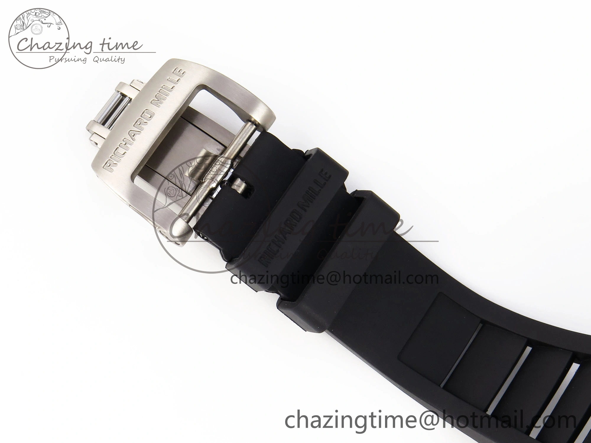 Attractive RM035 BLACK CARBON SONIC BEST EDITION SKELETON DIAL ON BLACK RUBBER STRAP CLONE RMUL 9314