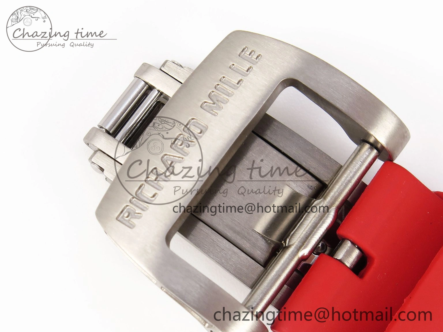 RM035 BLACK CARBON SONIC BEST EDITION SKELETON DIAL ON RED RUBBER STRAP CLONE RMUL SportInspired 9317