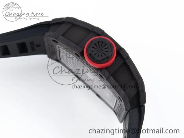 RM035 Black Carbon SONIC Best Edition Skeleton Dial on Black Rubber Strap Clone RMUL FashionForward 9307