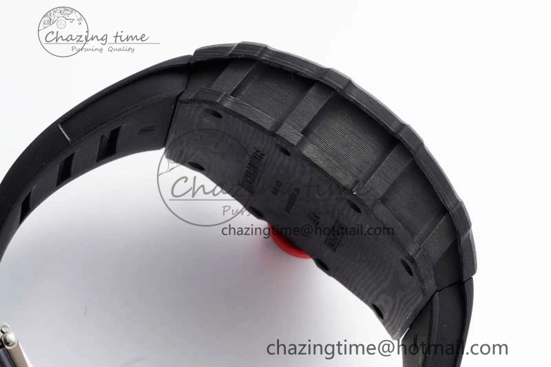 Colorful RM035 Black Carbon SONIC Best Edition Skeleton Dial on Black Rubber Strap Clone RMUL 9350
