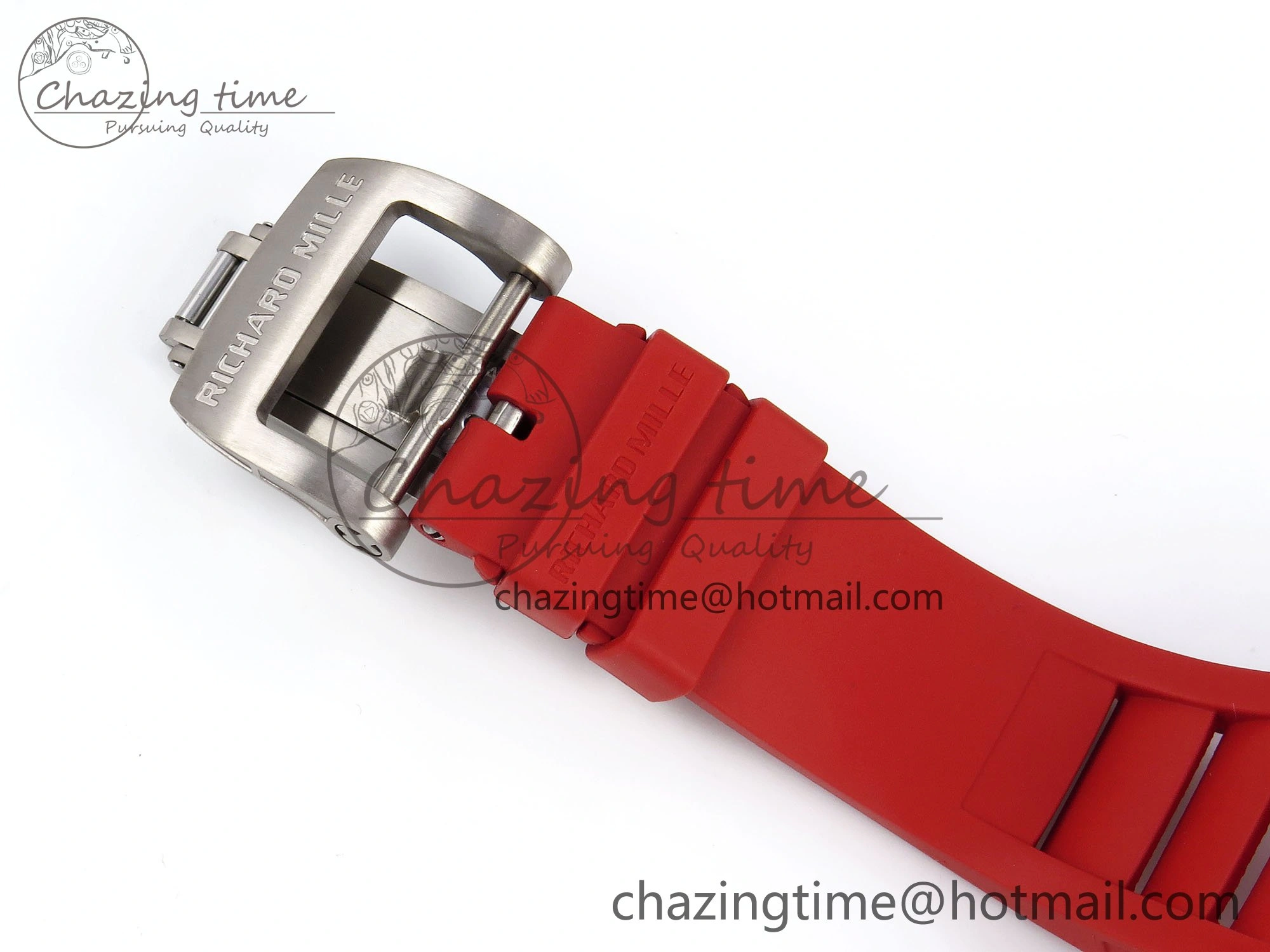 Sophisticated RM035 Black Carbon SONIC Best Edition Skeleton Dial on Red Rubber Strap Clone RMUL 9306