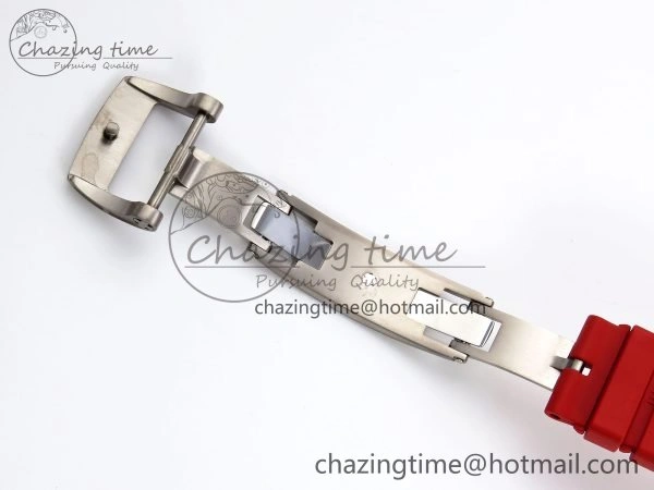Sophisticated RM035 Black Carbon SONIC Best Edition Skeleton Dial on Red Rubber Strap Clone RMUL 9306