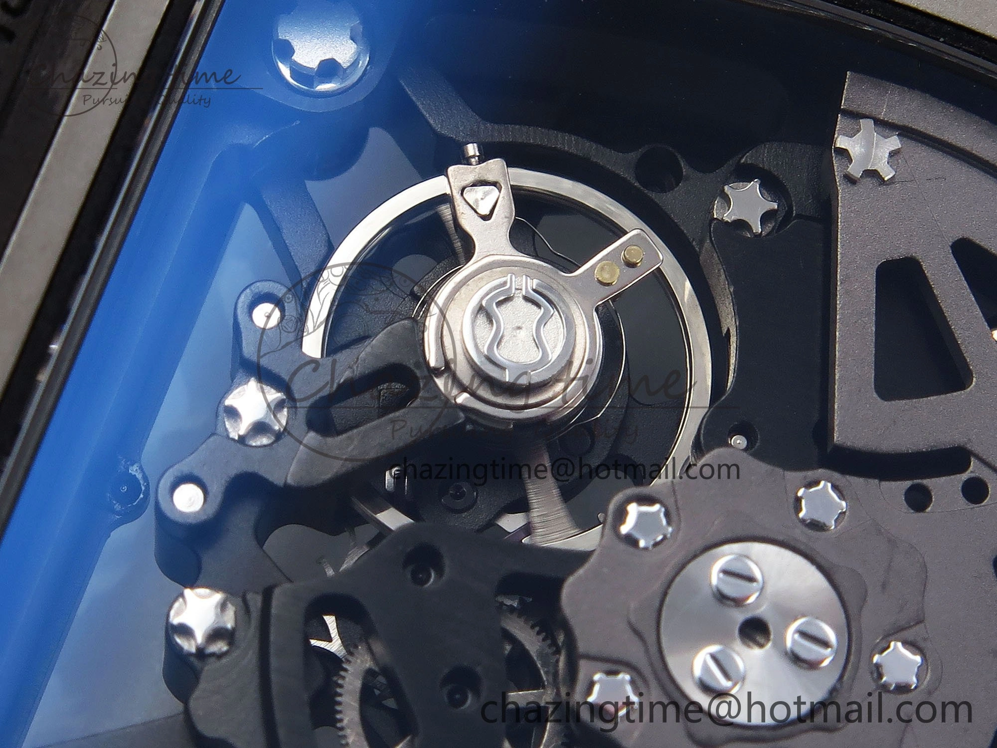 Sophisticated RM035 Black Carbon SONIC Best Edition Skeleton Dial on Red Rubber Strap Clone RMUL 9306