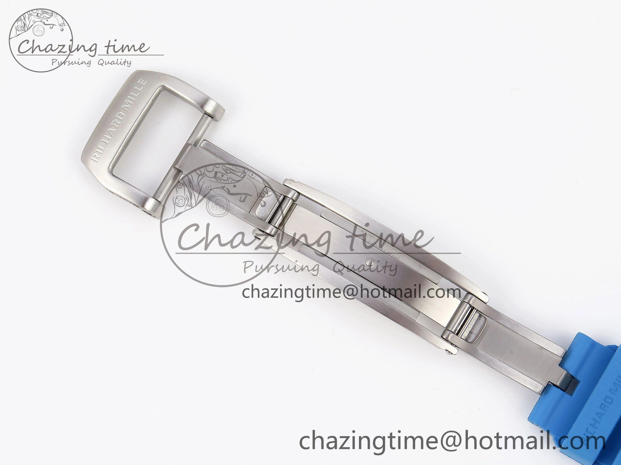 Sleek RM035 Blue Transparent RMF Best Edition Skeleton Dial on Blue Rubber Strap Clone RMUL 9323