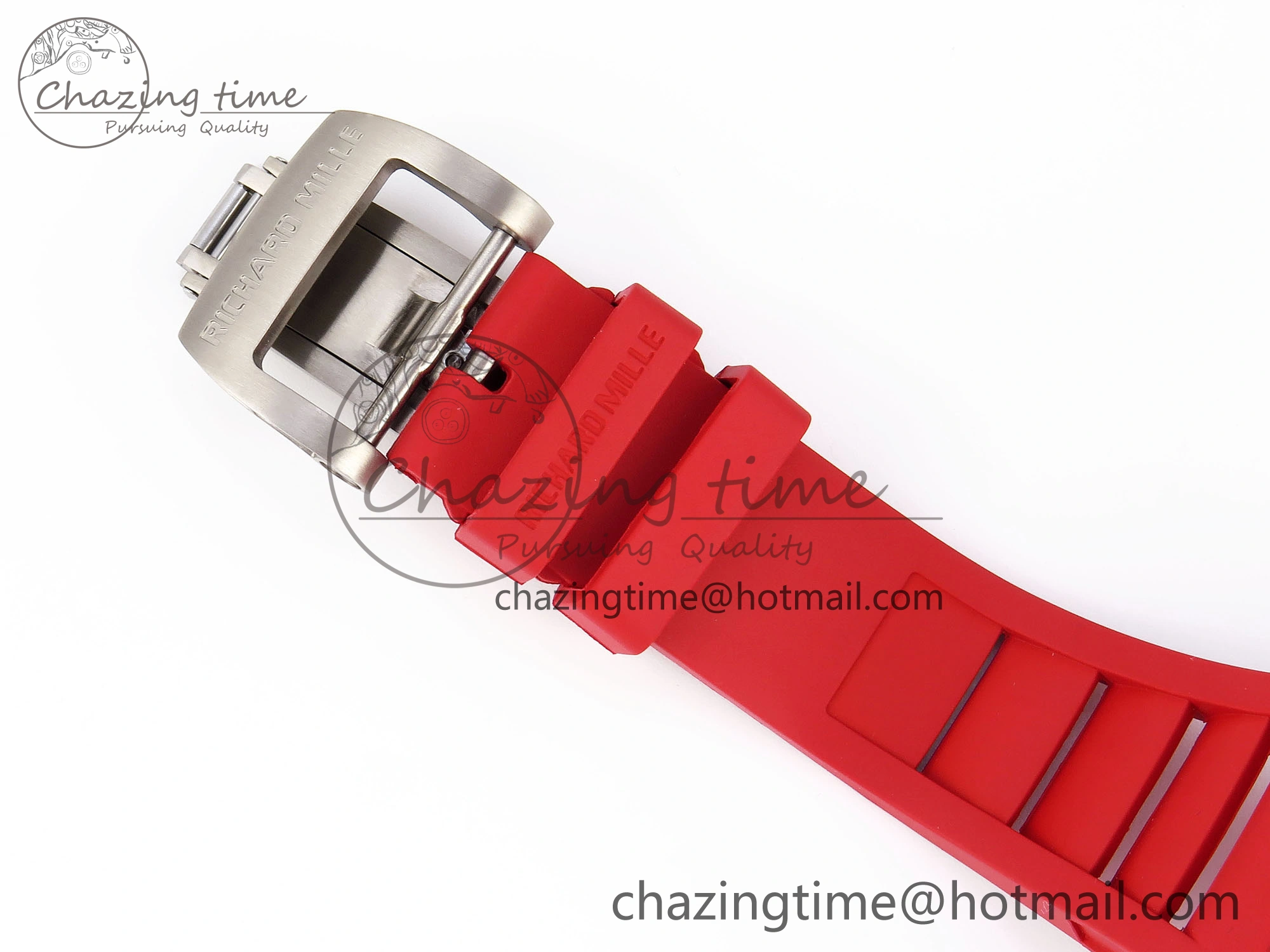 RM035 RED CARBON SONIC BEST EDITION SKELETON DIAL ON RED RUBBER STRAP CLONE RMUL GoAnywhere 9316