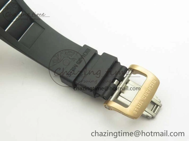UrbanChic RM035 RG Diamonds Bezel KVF Best Edition Skeleton Dial on Black Rubber Strap MIYOTA 9467