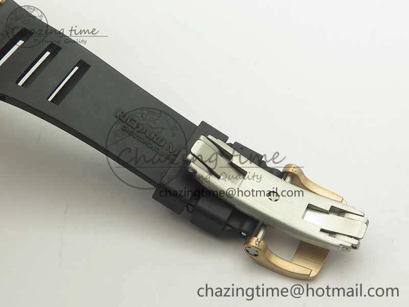 UrbanChic RM035 RG Diamonds Bezel KVF Best Edition Skeleton Dial on Black Rubber Strap MIYOTA 9467