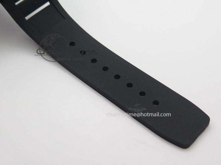 Functional RM035 Rafael Nadal NTPT Carbon Black Skeleton Dial On Black Rubber Strap MIYOTA9015 RMF 9586