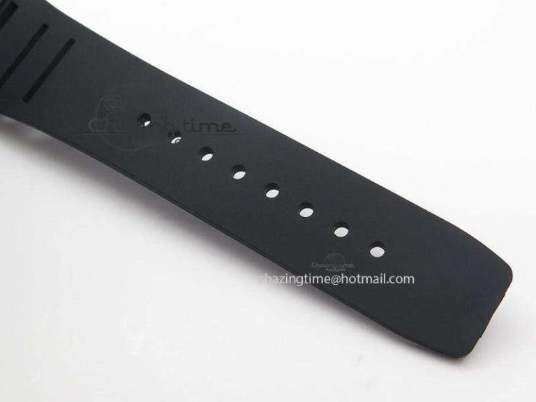 Functional RM035 Rafael Nadal NTPT Carbon Black Skeleton Dial On Black Rubber Strap MIYOTA9015 RMF 9586