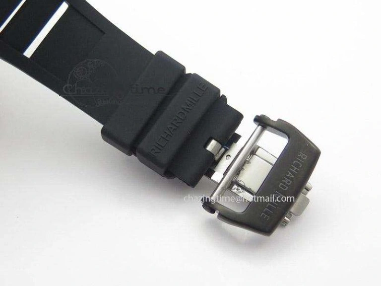 Functional RM035 Rafael Nadal NTPT Carbon Black Skeleton Dial On Black Rubber Strap MIYOTA9015 RMF 9586