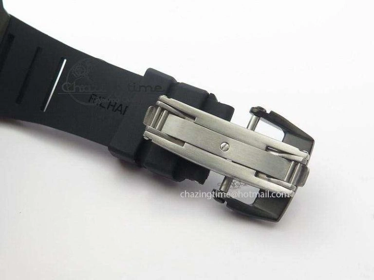 Functional RM035 Rafael Nadal NTPT Carbon Black Skeleton Dial On Black Rubber Strap MIYOTA9015 RMF 9586