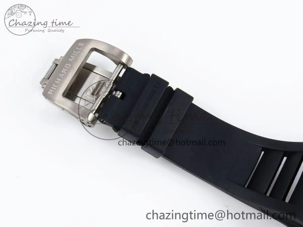 RM035 Red Carbon SONIC Best Edition Skeleton Dial on Black Rubber Strap Clone RMUL Unique 9310