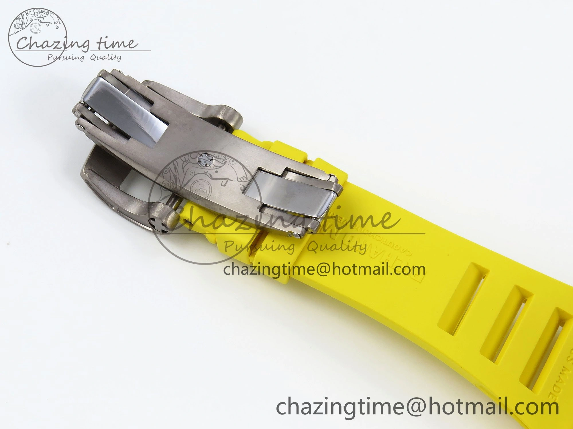 RM035 Red Carbon SONIC Best Edition Skeleton Dial on Yellow Rubber Strap Clone RMUL Practical 9309