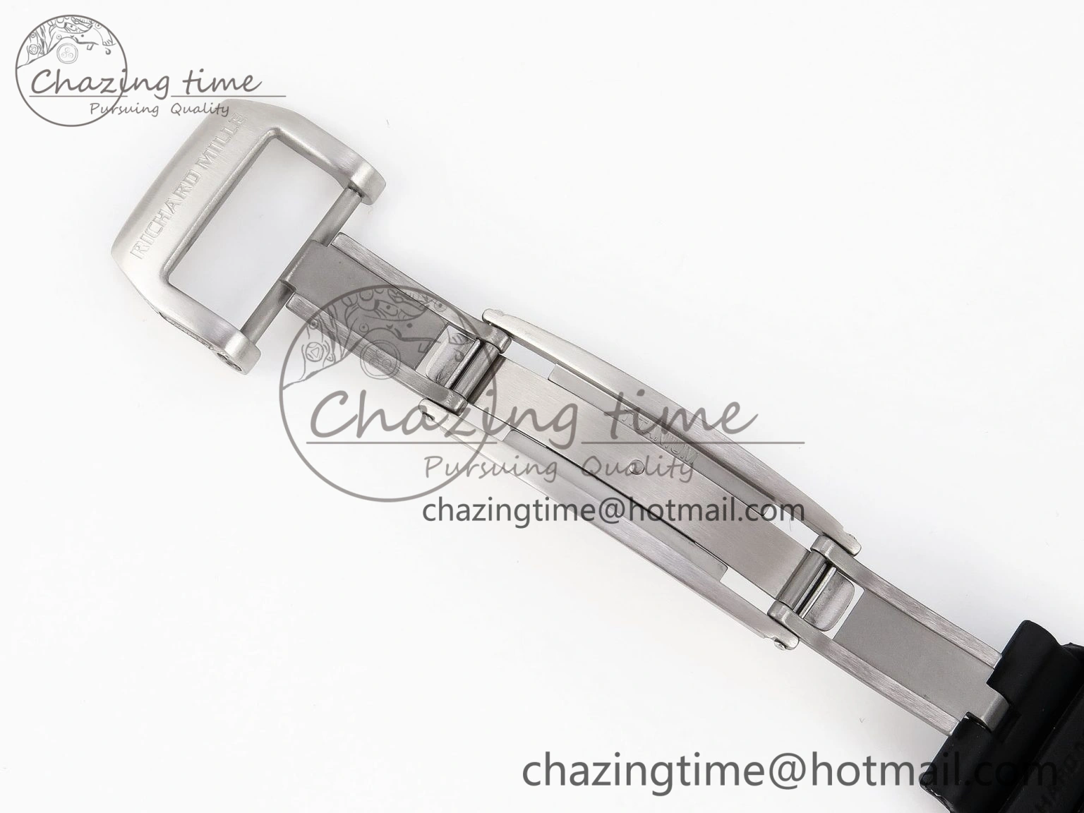 RM035 Transparent RMF Best Edition Skeleton Dial on Black Rubber Strap Clone RMUL SunProtective 9321