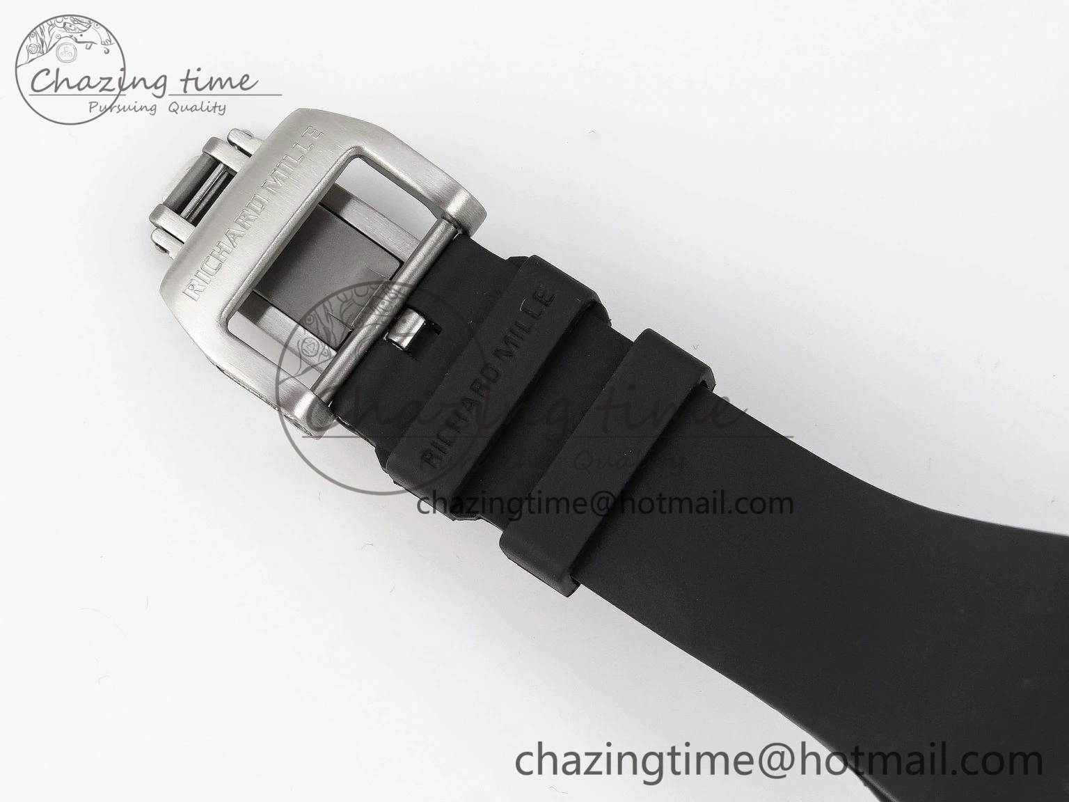 RM035 Transparent RMF Best Edition Skeleton Dial on Black Rubber Strap Clone RMUL SunProtective 9321