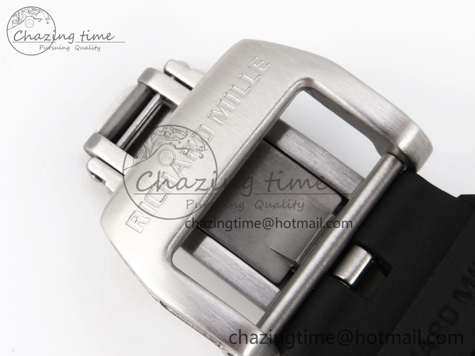 RM035 Transparent RMF Best Edition Skeleton Dial on Black Rubber Strap Clone RMUL SunProtective 9321