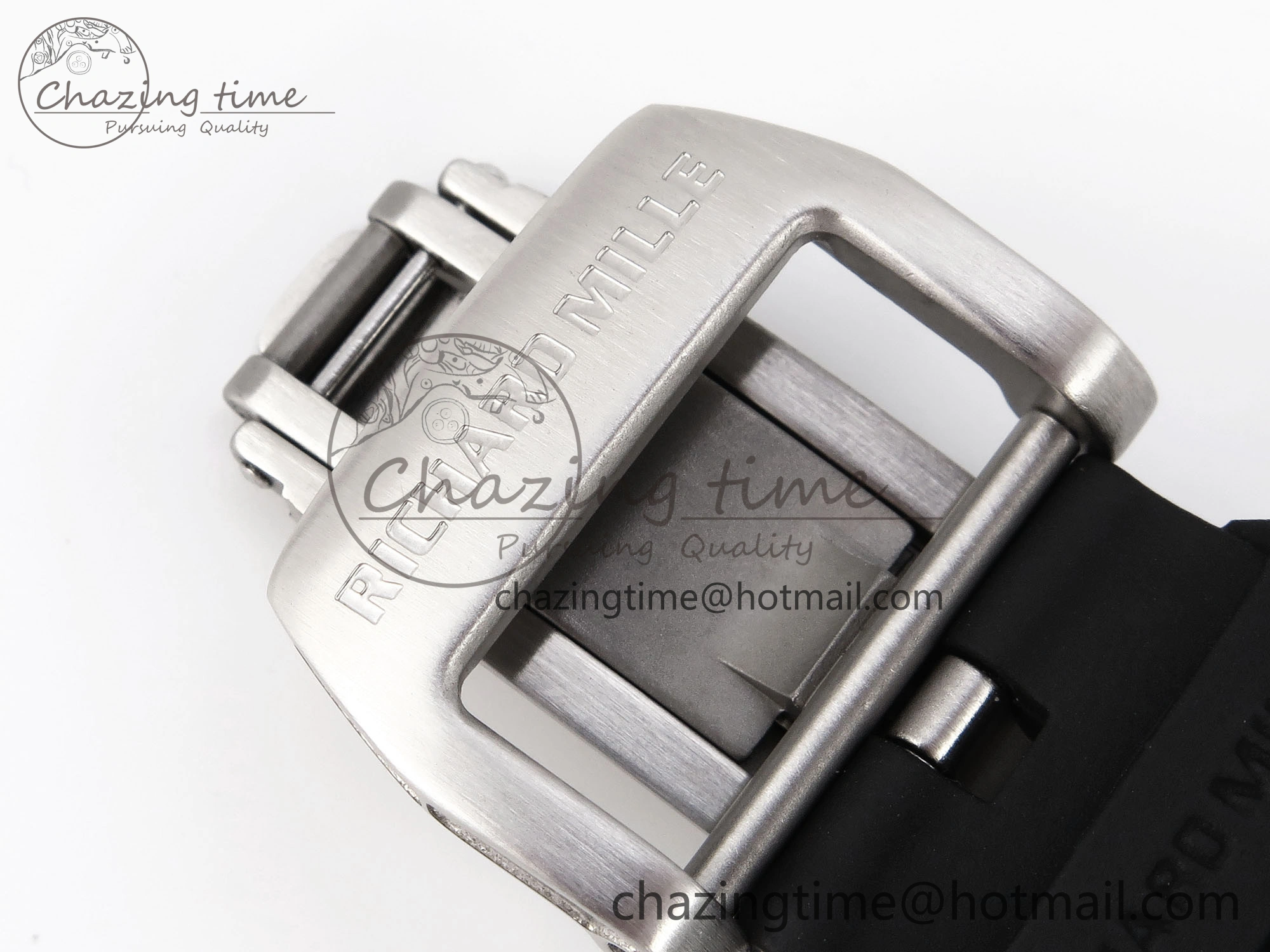 RM035 Transparent RMF Best Edition Skeleton Dial on Black Rubber Strap Clone RMUL SunProtective 9321
