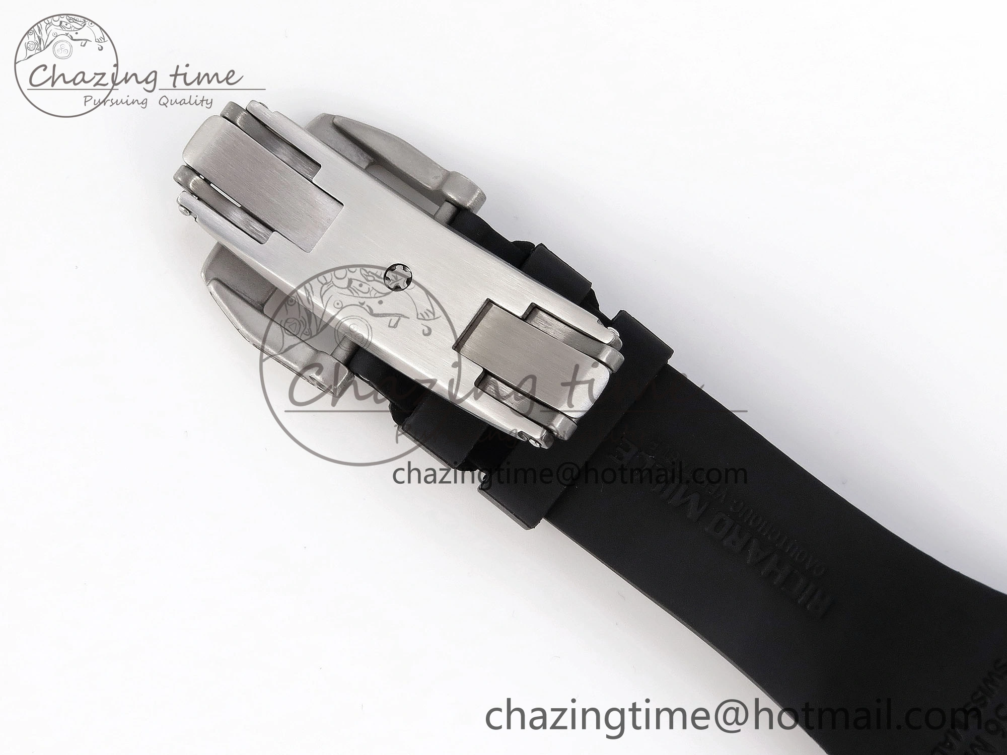 RM035 Transparent RMF Best Edition Skeleton Dial on Black Rubber Strap Clone RMUL SunProtective 9321