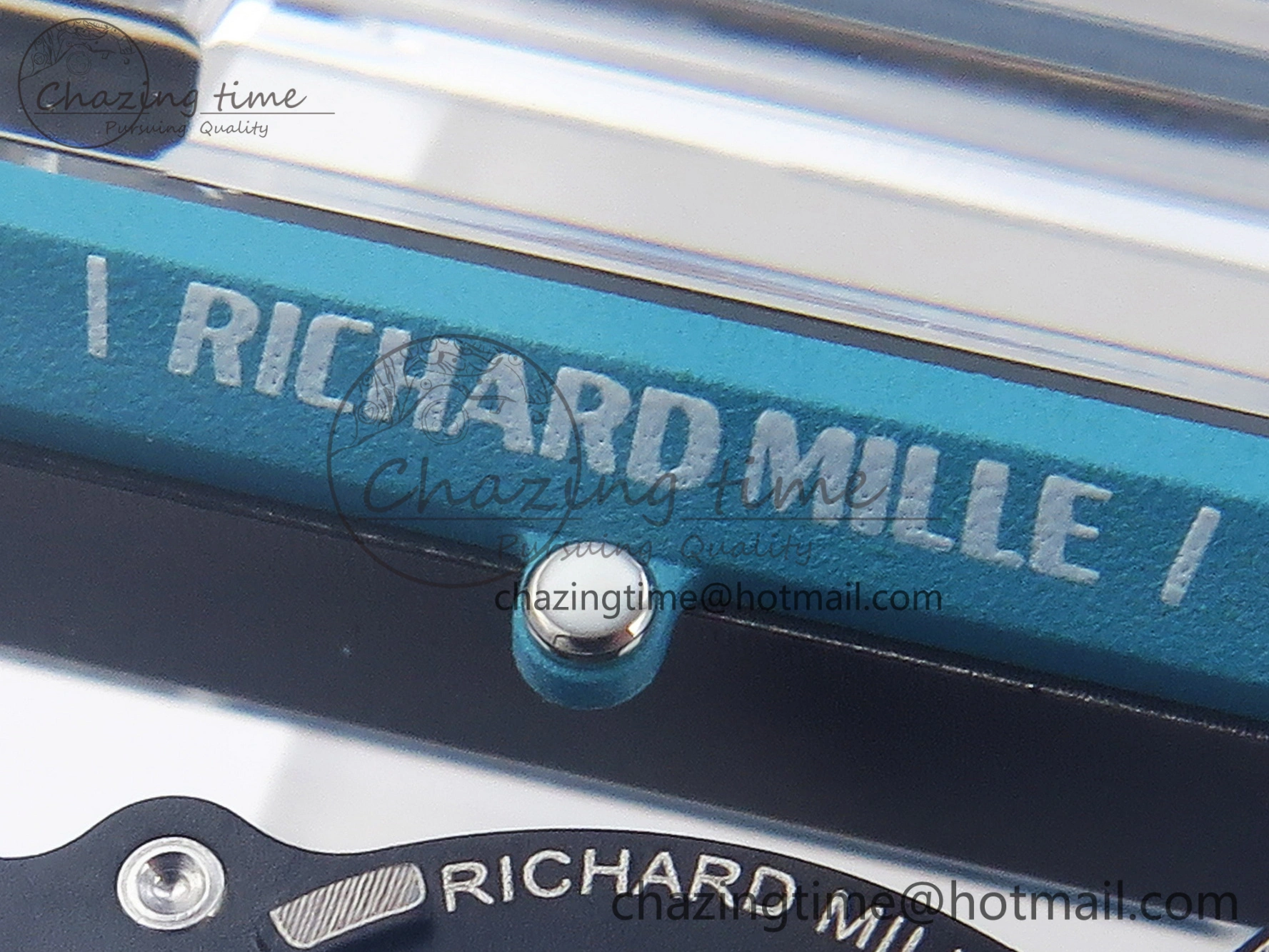 SmartChoice RM035 Transparent SONIC Best Edition Skeleton Blue Dial on White Nylon Strap Clone RMUL 9341