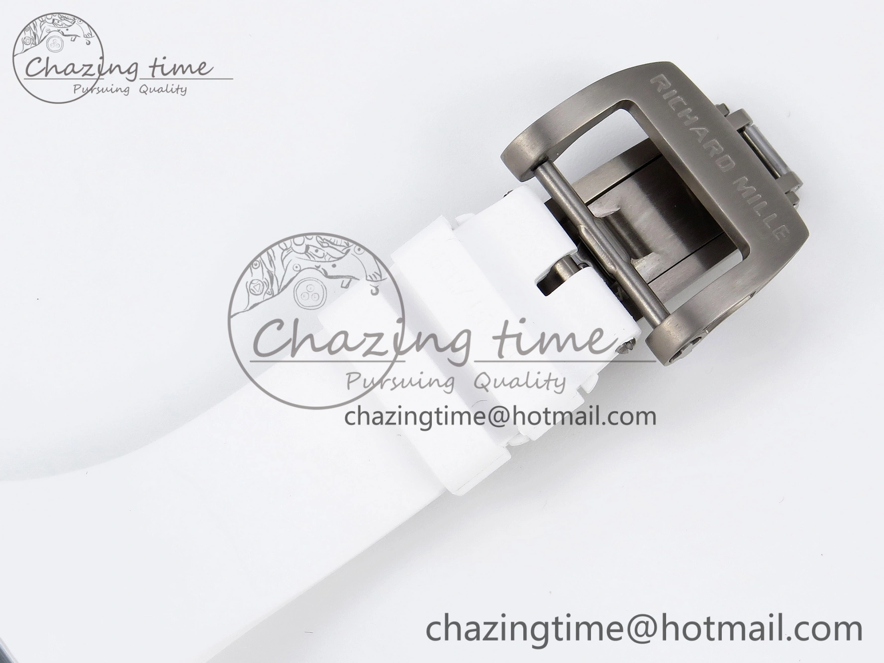 SmartChoice RM035 Transparent SONIC Best Edition Skeleton Blue Dial on White Nylon Strap Clone RMUL 9341