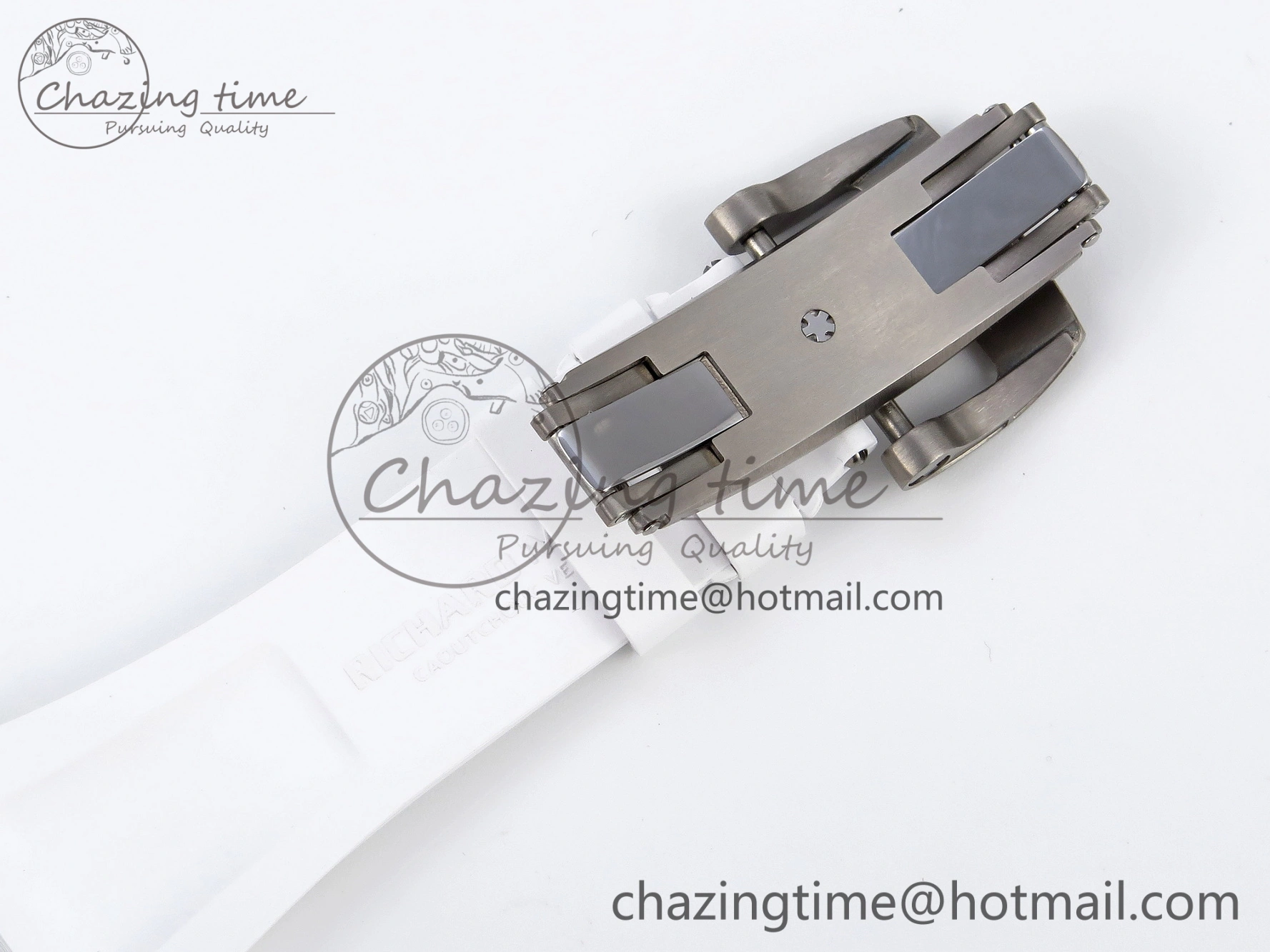 SmartChoice RM035 Transparent SONIC Best Edition Skeleton Blue Dial on White Nylon Strap Clone RMUL 9341