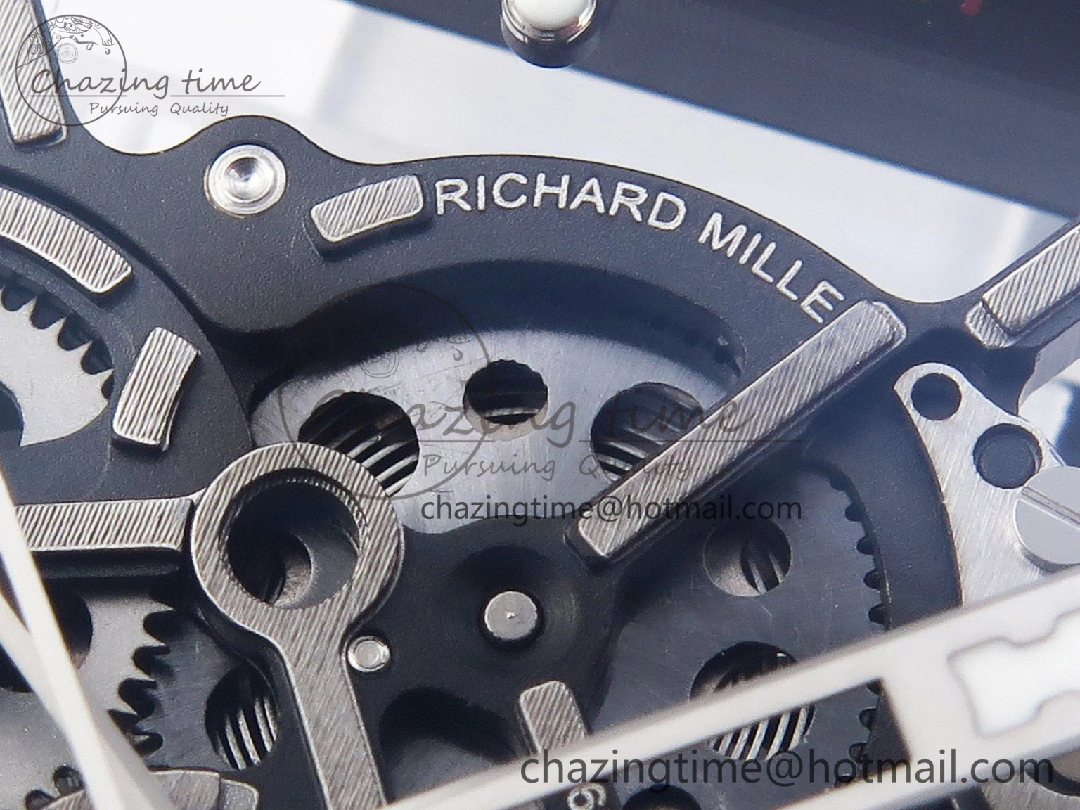 RM035 Transparent SONIC Best Edition Skeleton Dial on Black Nylon Strap Clone RMUL Cozy 9340