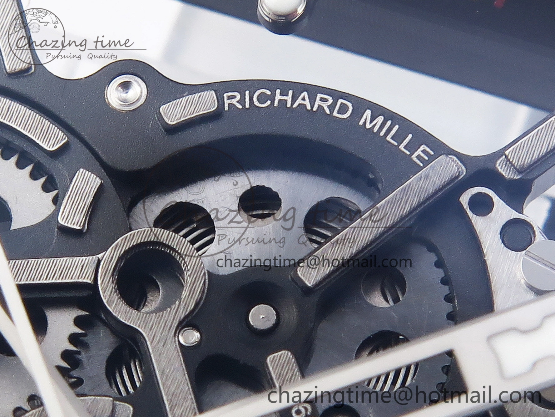 RM035 Transparent SONIC Best Edition Skeleton Dial on Black Nylon Strap Clone RMUL Cozy 9340