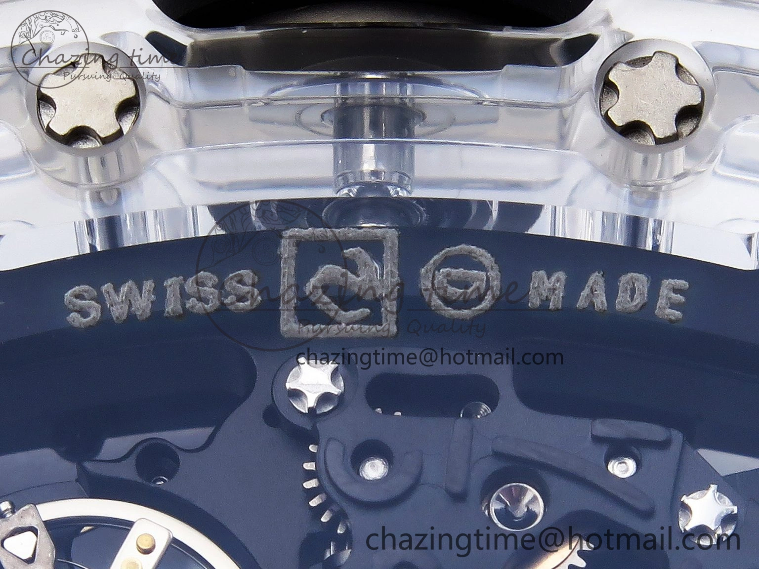 RM035 Transparent SONIC Best Edition Skeleton Dial on Black Nylon Strap Clone RMUL Cozy 9340