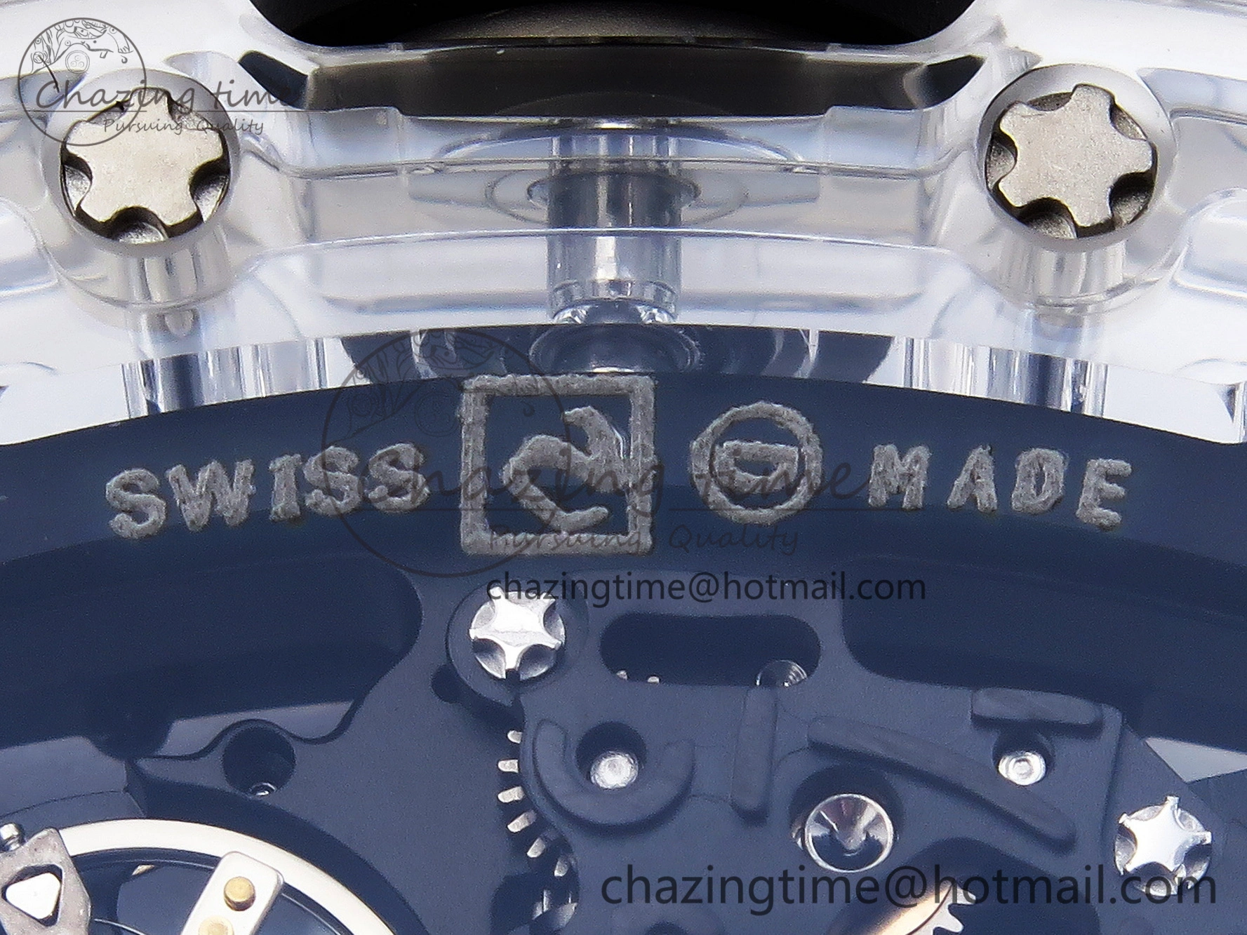 RM035 Transparent SONIC Best Edition Skeleton Dial on Black Nylon Strap Clone RMUL Cozy 9340