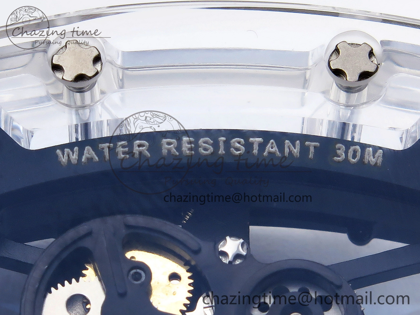 RM035 Transparent SONIC Best Edition Skeleton Dial on Black Nylon Strap Clone RMUL Cozy 9340