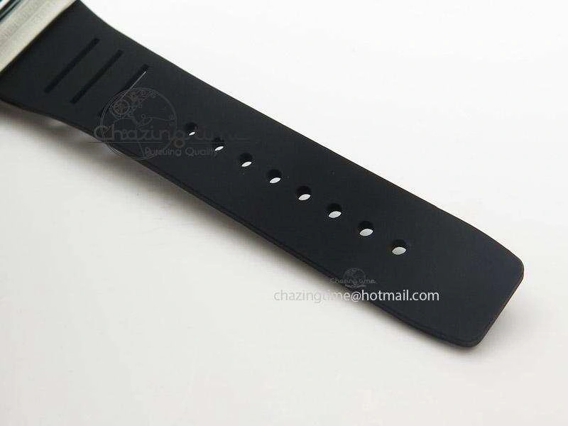 MoistureWicking RM038 SS Black Skeleton Dial On Black Rubber Strap MIYOTA9015 RMF 5112