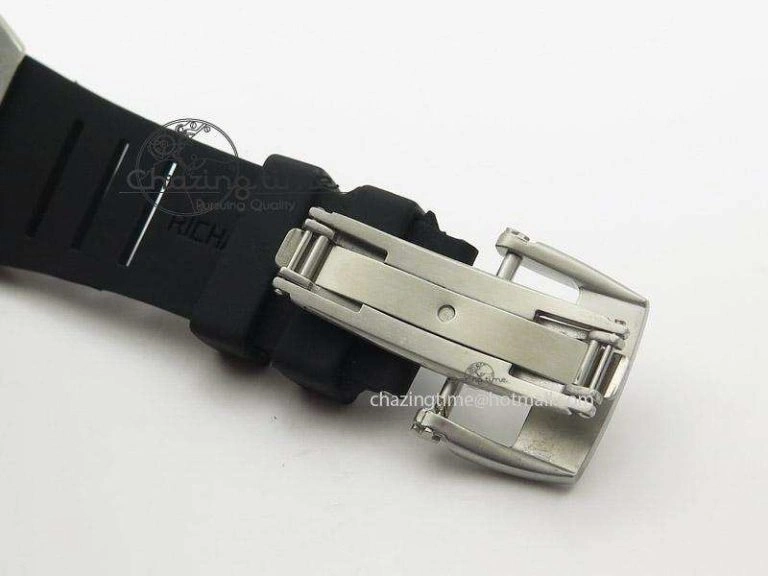 MoistureWicking RM038 SS Black Skeleton Dial On Black Rubber Strap MIYOTA9015 RMF 5112