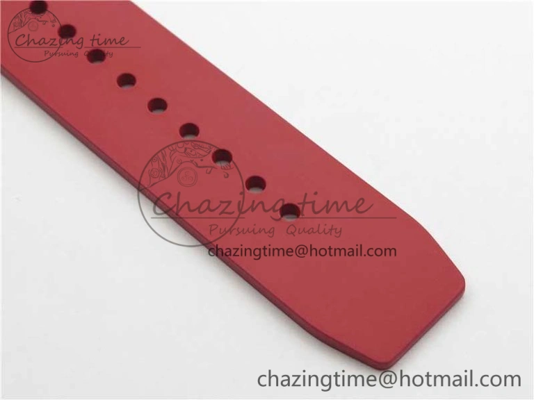 Efficient RM052-01 Tourbillon PVD Red Bezel JBF Best Edition Skeleton Dial on Red Rubber Strap 9424