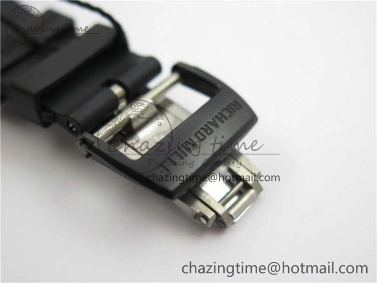 Durable RM052 Skull Black Ceramic ZF 1:1 Best Edition RG Skeleton Dial on Black Rubber Strap NH05A 9443