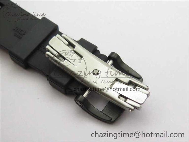Youthful RM052 Skull Brushed Black Ceramic Real Tourbillon JBF 1:1 Best Edition RG Skull Dial on Black Rubber Strap 9406