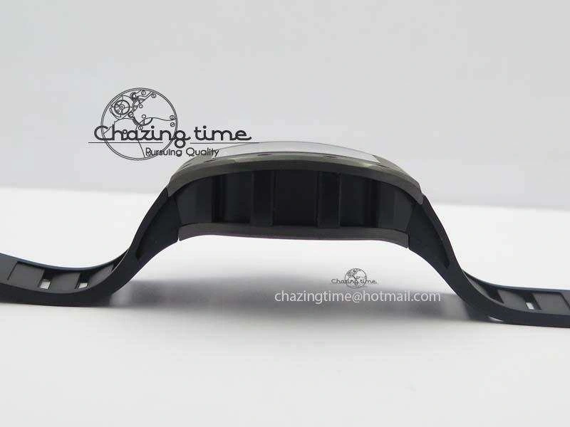 Reliable RM052 Skull Ceramic Black Inner Bezel Skeleton Dial On Black Rubber Strap MIYOTA8215 KVF 9574