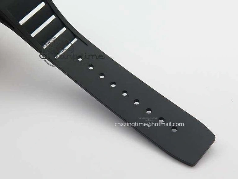 Reliable RM052 Skull Ceramic Black Inner Bezel Skeleton Dial On Black Rubber Strap MIYOTA8215 KVF 9574