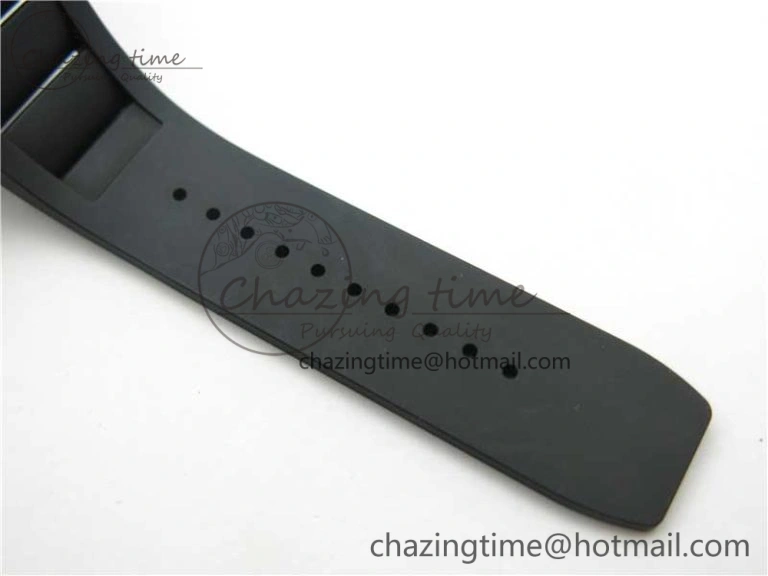 Cozy RM052 Skull Titanium ZF 1:1 Best Edition Skeleton Dial on Black Rubber Strap NH05A 9445