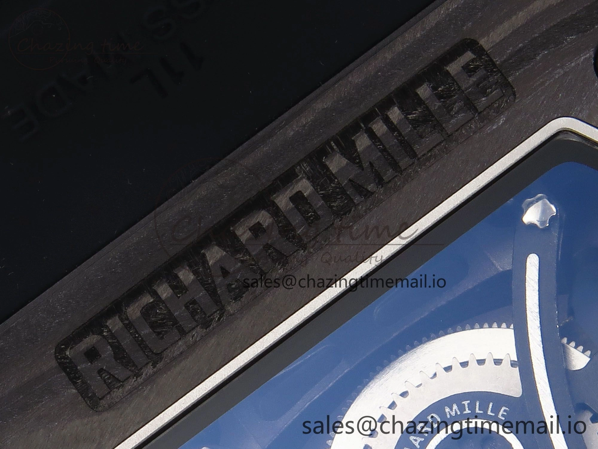 Elegant RM053-01 Real Forge Carbon JBF Best Edition Skeleton Dial on Black Rubber Strap Asian Movement 9256