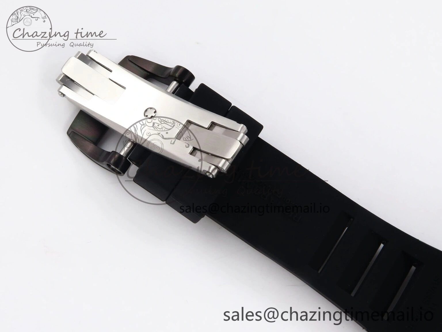 Elegant RM053-01 Real Forge Carbon JBF Best Edition Skeleton Dial on Black Rubber Strap Asian Movement 9256