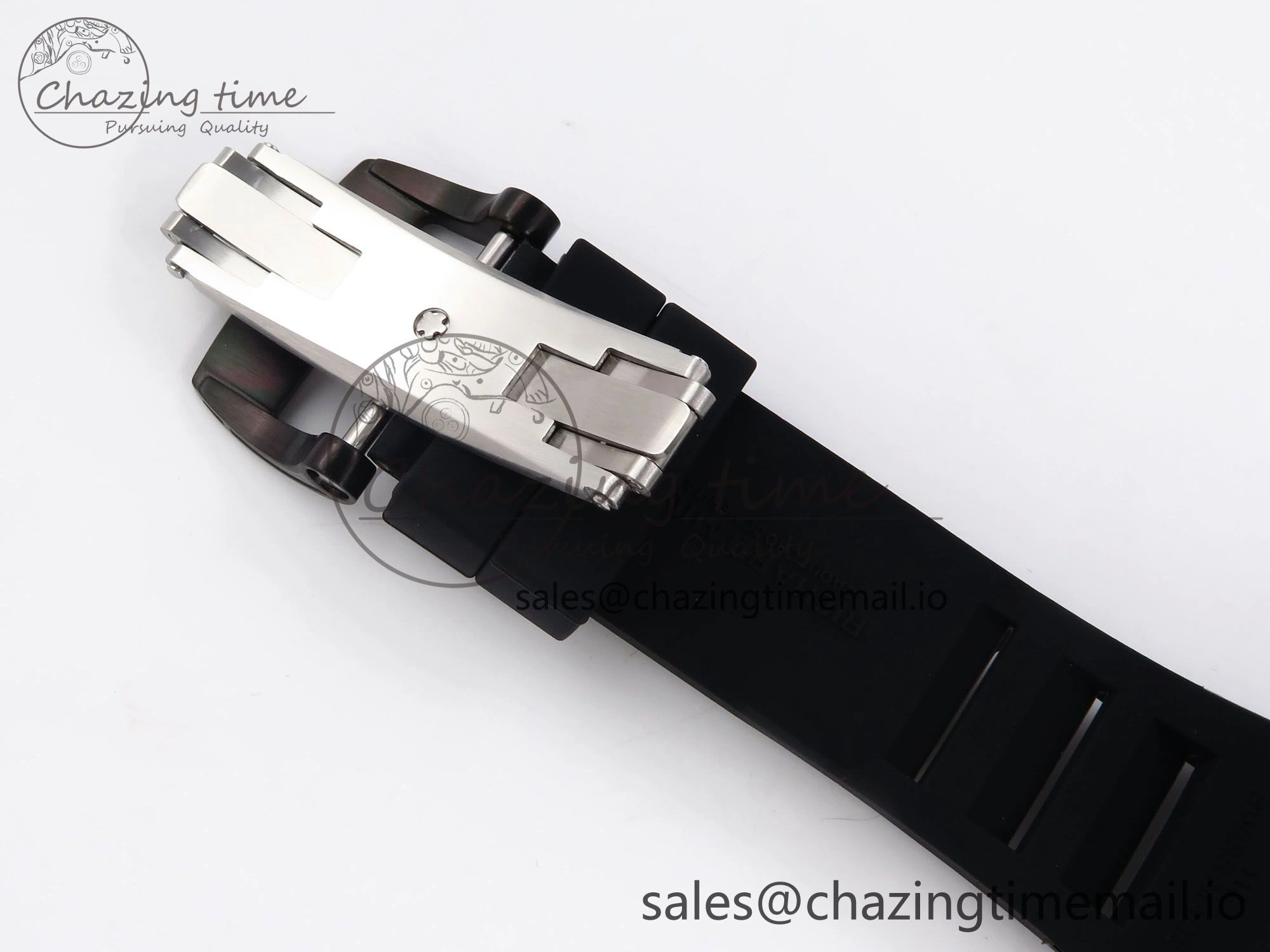 Elegant RM053-01 Real Forge Carbon JBF Best Edition Skeleton Dial on Black Rubber Strap Asian Movement 9256